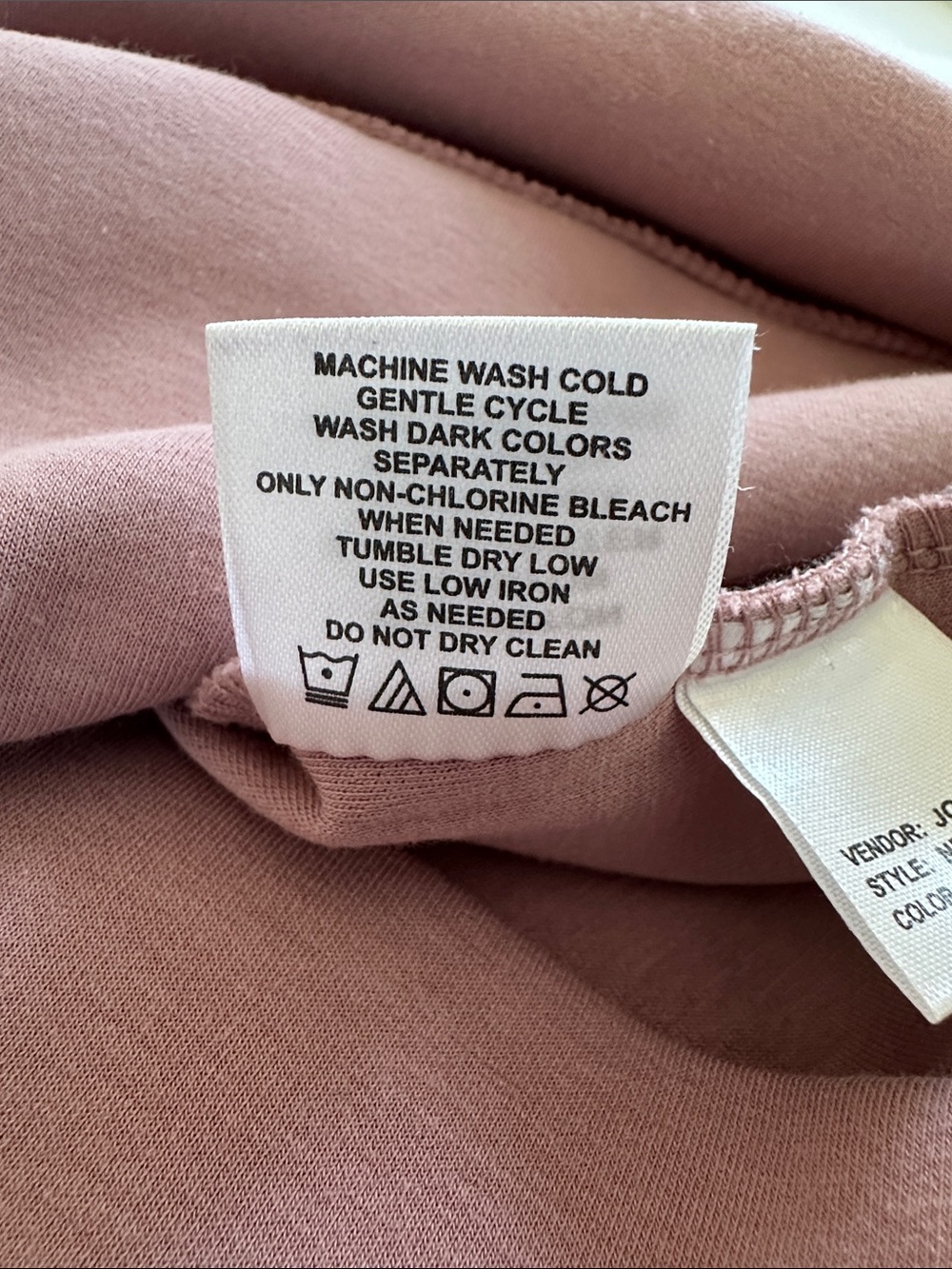 NWOT - North River Quarter-Zip Pullover - Dusty Pink - Picture 8 of 8